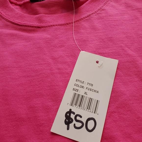 Womens fuchsia pink oversized Pennant sportswear Arlington sweatshirt sweater - Picture 5 of 16